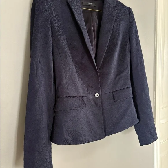 Tahari Blue Blazer Tailored Suit Jacket size 10 - Picture 2 of 12